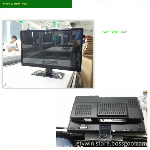 made in china factory wall hanging 23.6" 1080P all-in-one Integrated type all in one computer